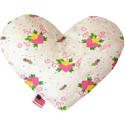 Sweet Love 6 inch Canvas Heart Dog Toy