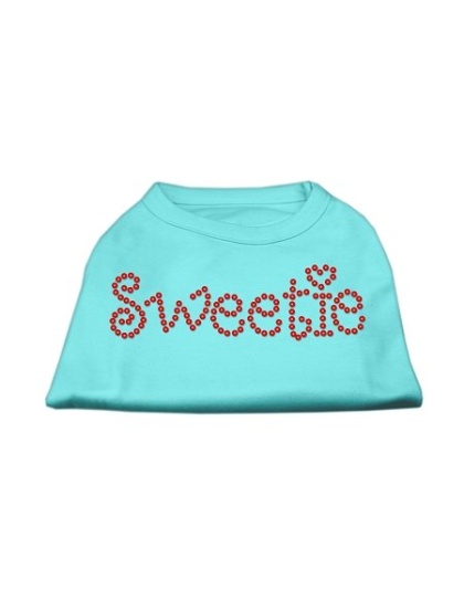 Sweetie Rhinestone Shirts Aqua L