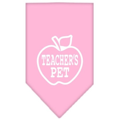 Teachers Pet Screen Print Bandana Light Pink Large