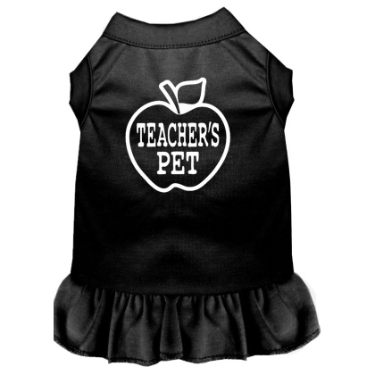 Teachers Pet Screen Print Dress Black 4X (22)