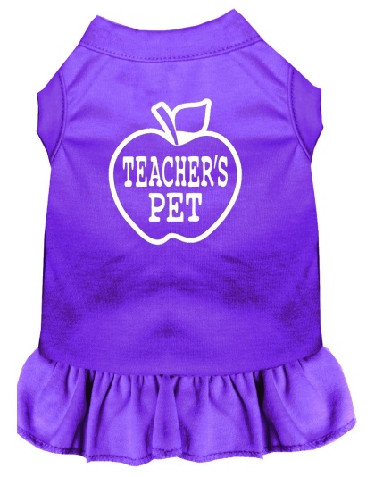 Teachers Pet Screen Print Dress Purple 4X (22)