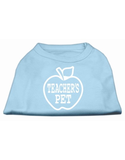 Teachers Pet Screen Print Shirt Baby Blue L