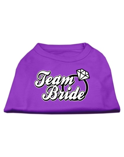 Team Bride Screen Print Shirt Purple Lg