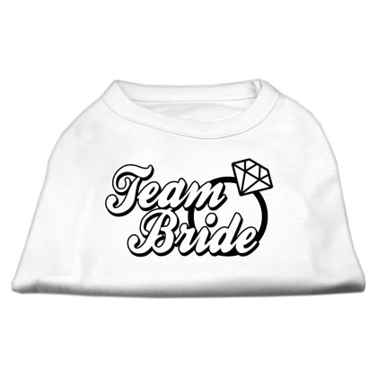 Team Bride Screen Print Shirt White Lg