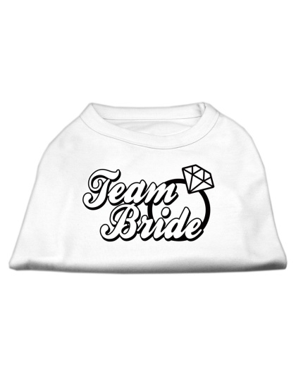 Team Bride Screen Print Shirt White Lg