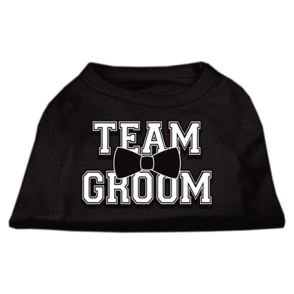 Team Groom Screen Print Shirt Black Lg