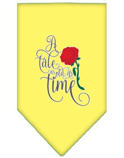 Timeless Tale Screen Print Bandana Yellow Large