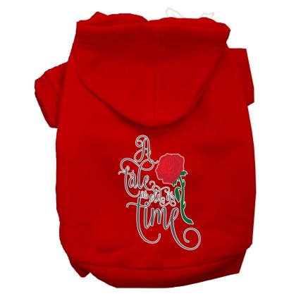 Timeless Tale Screen Print Dog Hoodie Red L