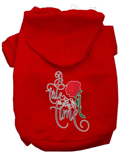 Timeless Tale Screen Print Dog Hoodie Red L