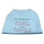 Tinsel in a Tangle Rhinestone Dog Shirt Baby Blue Lg