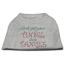 Tinsel in a Tangle Rhinestone Dog Shirt Grey Lg