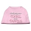 Tinsel in a Tangle Rhinestone Dog Shirt Light Pink Lg