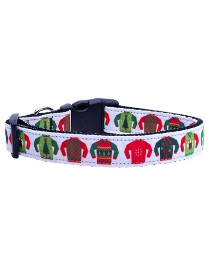 Ugly Sweater Nylon Cat Collar