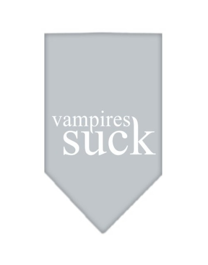 Vampires Suck Screen Print Bandana Grey Large