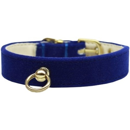 Velvet #70 Dog Collar Blue Size 10