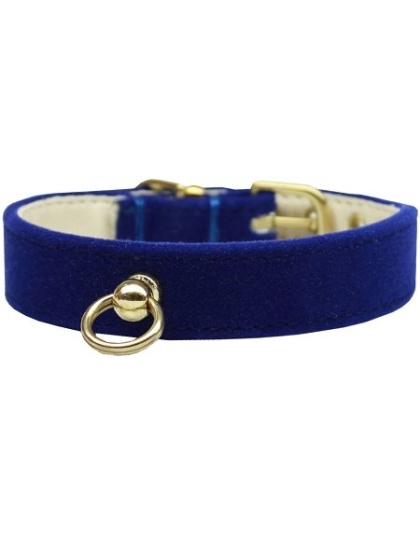 Velvet #70 Dog Collar Blue Size 10