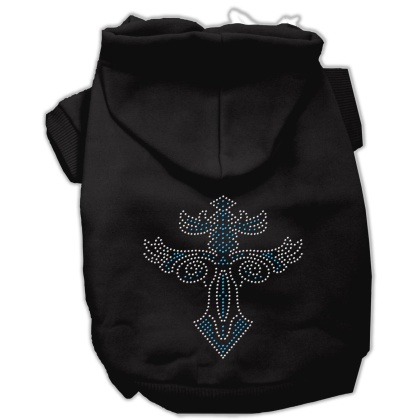 Warrior's Cross Studded Hoodies Black L