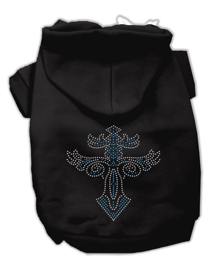 Warrior's Cross Studded Hoodies Black L