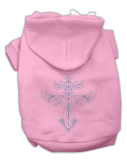 Warrior's Cross Studded Hoodies Pink L