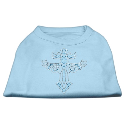 Warrior's Cross Studded Shirt Baby Blue L