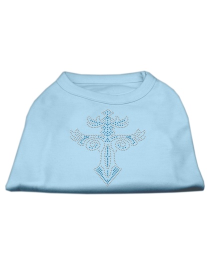 Warrior's Cross Studded Shirt Baby Blue L