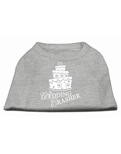 Wedding Crasher Screen Print Shirt Grey Lg