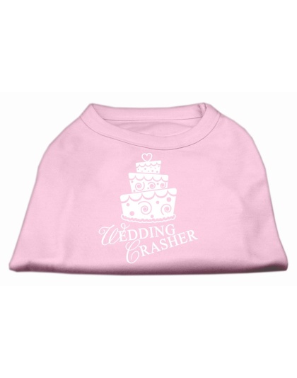 Wedding Crasher Screen Print Shirt Light Pink Lg