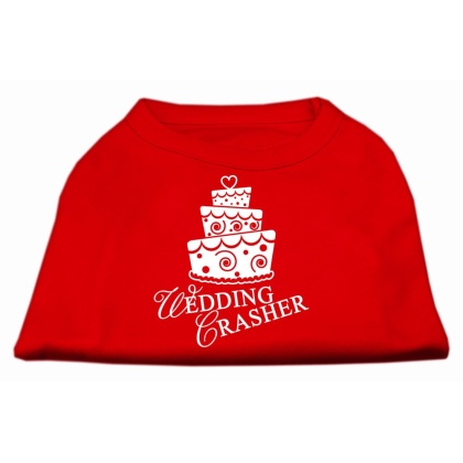 Wedding Crasher Screen Print Shirt Red Lg