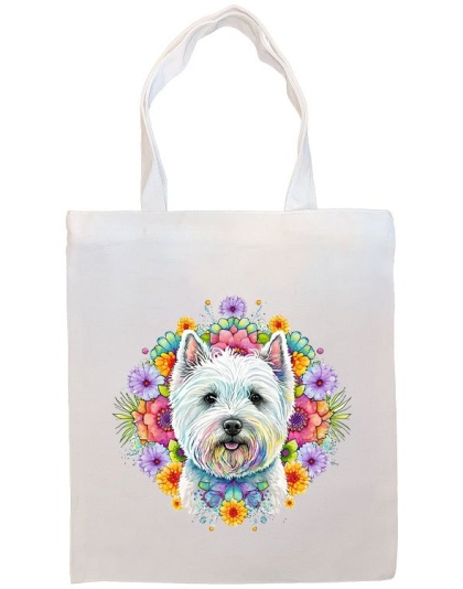 Westie Canvas Tote Bag Style2