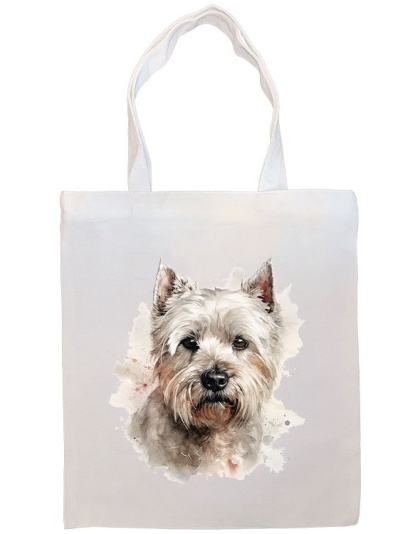 Westie Canvas Tote Bag Style4