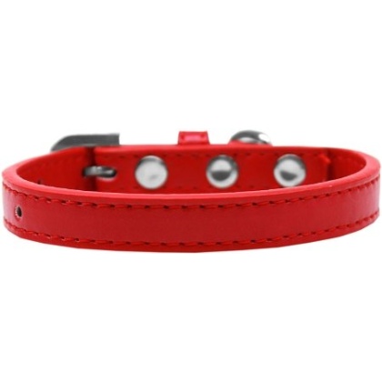 Wichita Plain Dog Collar Red Size 10