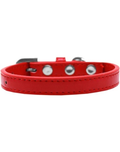 Wichita Plain Dog Collar Red Size 10