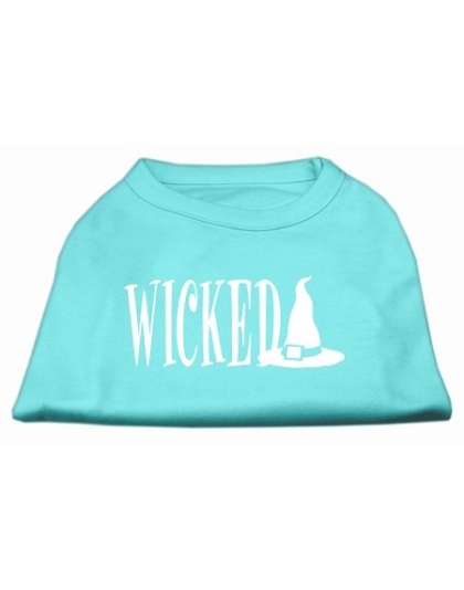 Wicked Screen Print Shirt Aqua L