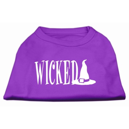 Wicked Screen Print Shirt Purple L