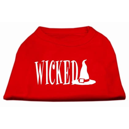 Wicked Screen Print Shirt Red L