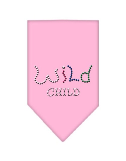 Wild Child Rhinestone Bandana Light Pink Large