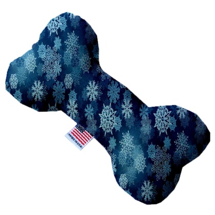 Winter Wonderland 10 Inch Canvas Bone Dog Toy