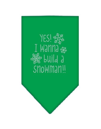 Yes! I want to build a Snowman Rhinestone Bandana Emerald Green Large