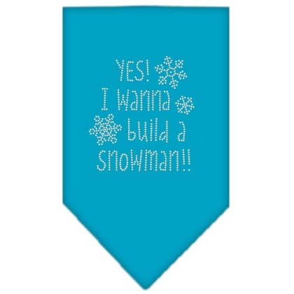 Yes! I want to build a Snowman Rhinestone Bandana Turquoise Large