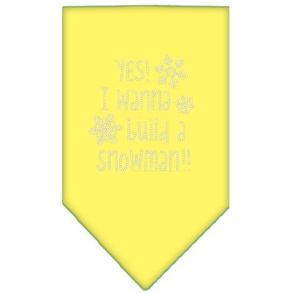 Yes! I want to build a Snowman Rhinestone Bandana Yellow Large