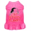 You Serious Clark? Screen Print Dog Dress Bright Pink 4X