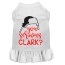 You Serious Clark? Screen Print Dog Dress White 4X