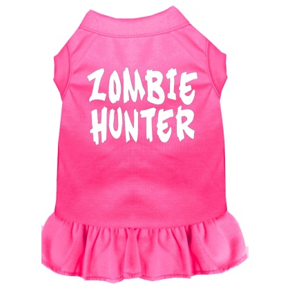 Zombie Hunter Screen Print Dress Bright Pink 4X (22)