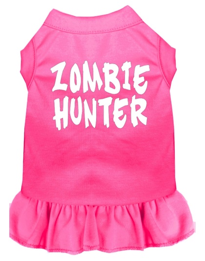 Zombie Hunter Screen Print Dress Bright Pink 4X (22)