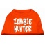 Zombie Hunter Screen Print Shirt Orange Lg