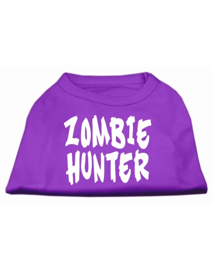 Zombie Hunter Screen Print Shirt Purple L